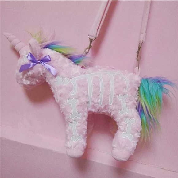 Handbags - Pastel Goth Unicorn Purse